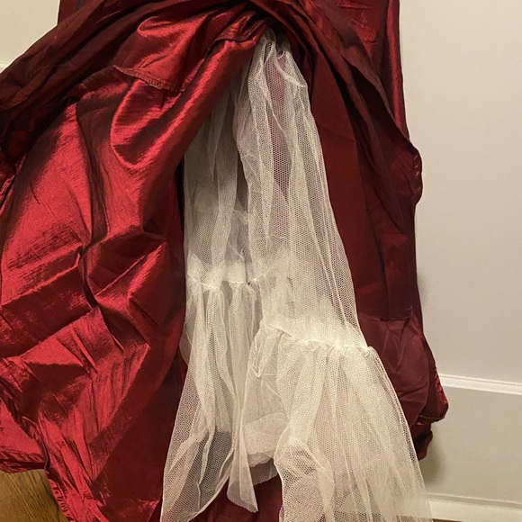 😍♥️Gorgeous Mac Duggal Strapless Taffeta Trumpet Gown ♥️😍 - Picture 10 of 12